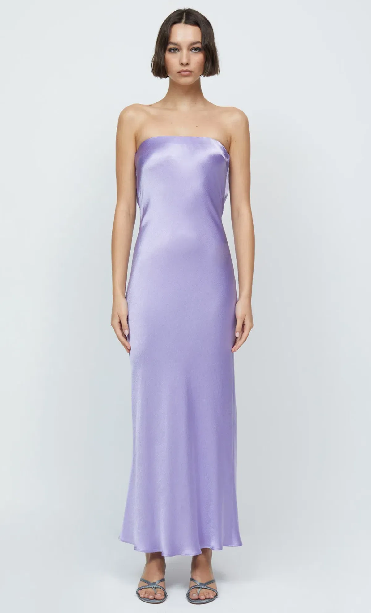 Bec & Bridge Moon Dance Strapless Maxi Dress Lilac Size S / AU 8 - Image 4