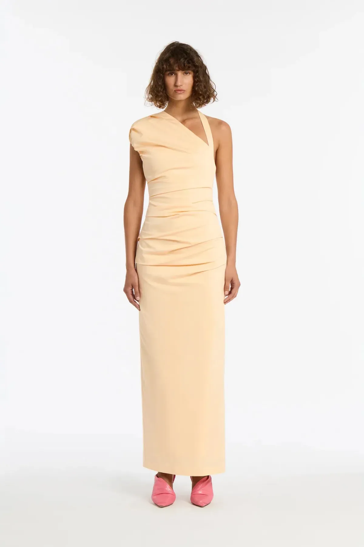 Sir The Label Giacomo Gathered Gown in butter Size 8 / SIZE 1 - Image 1