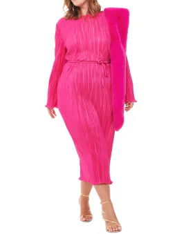 Never Fully Dressed Pink Plisse Dress Size 18 for rent on The Volte - image 1