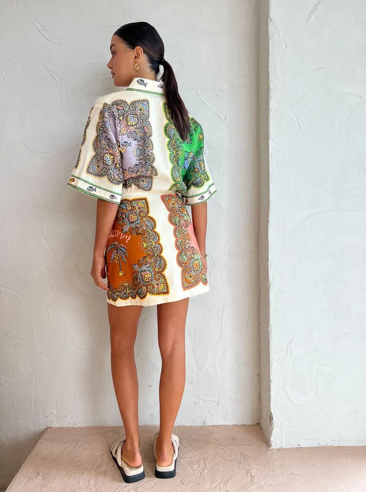 Alemais Trippy Troppo Mini Dress in Multi Size AU 10 - Image 4