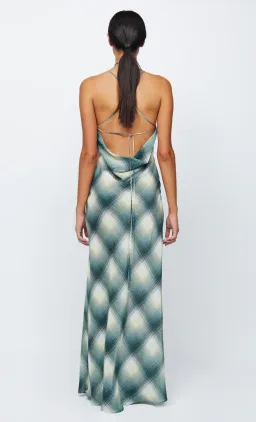 Bec & Bridge Edie Split Maxi Dress Teal Print Size AU 8 for rent on The Volte - image 2
