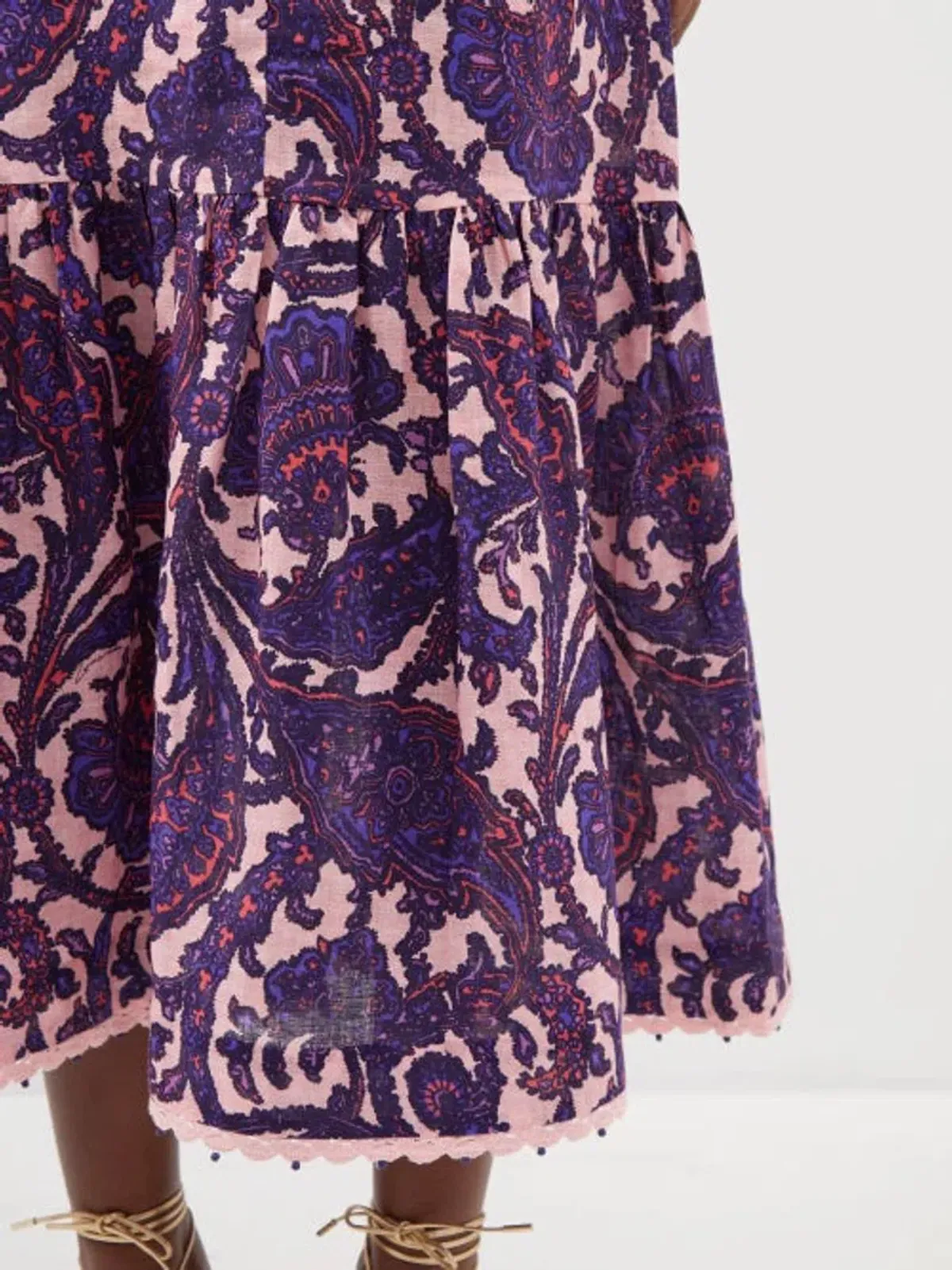 ZIMMERMANN Tiggy Billow Blouse & the Tiggy Frill Hem Midi Skirt (4/AU16) - Image 10