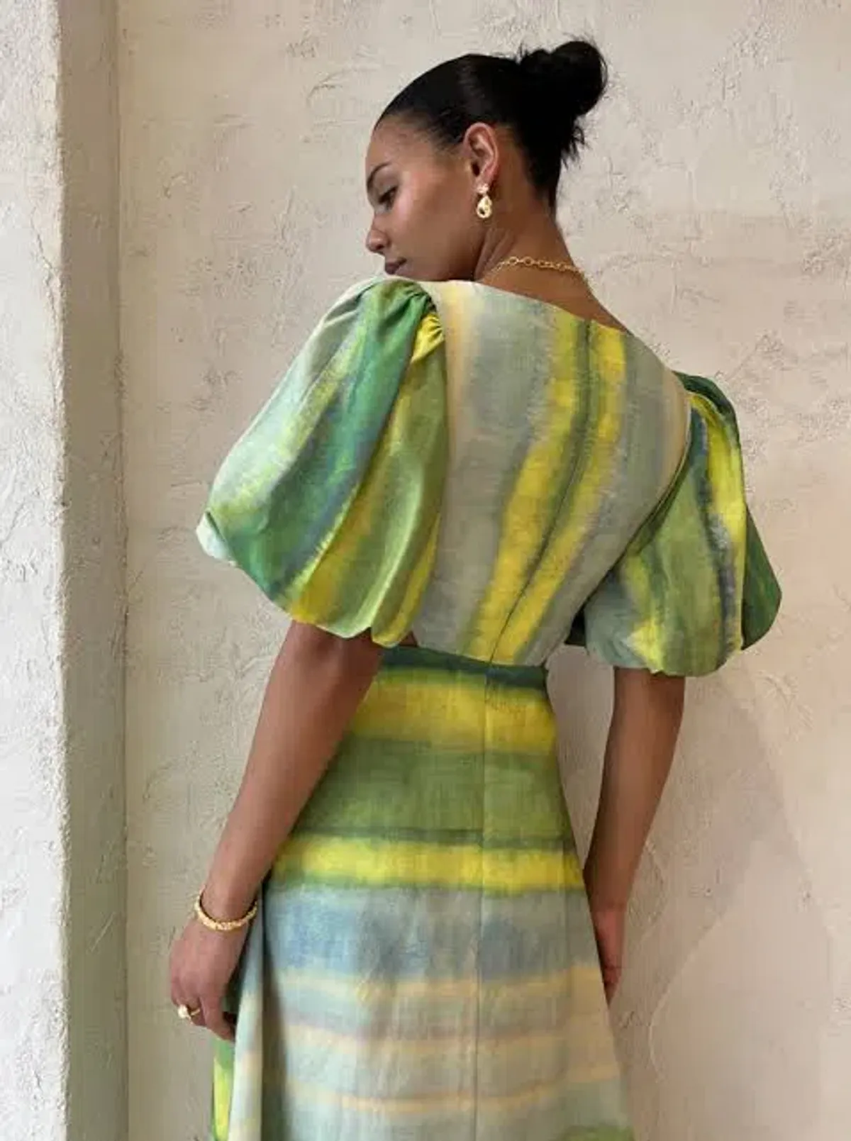 Acler Temple Dress Green Size 10  - Image 4