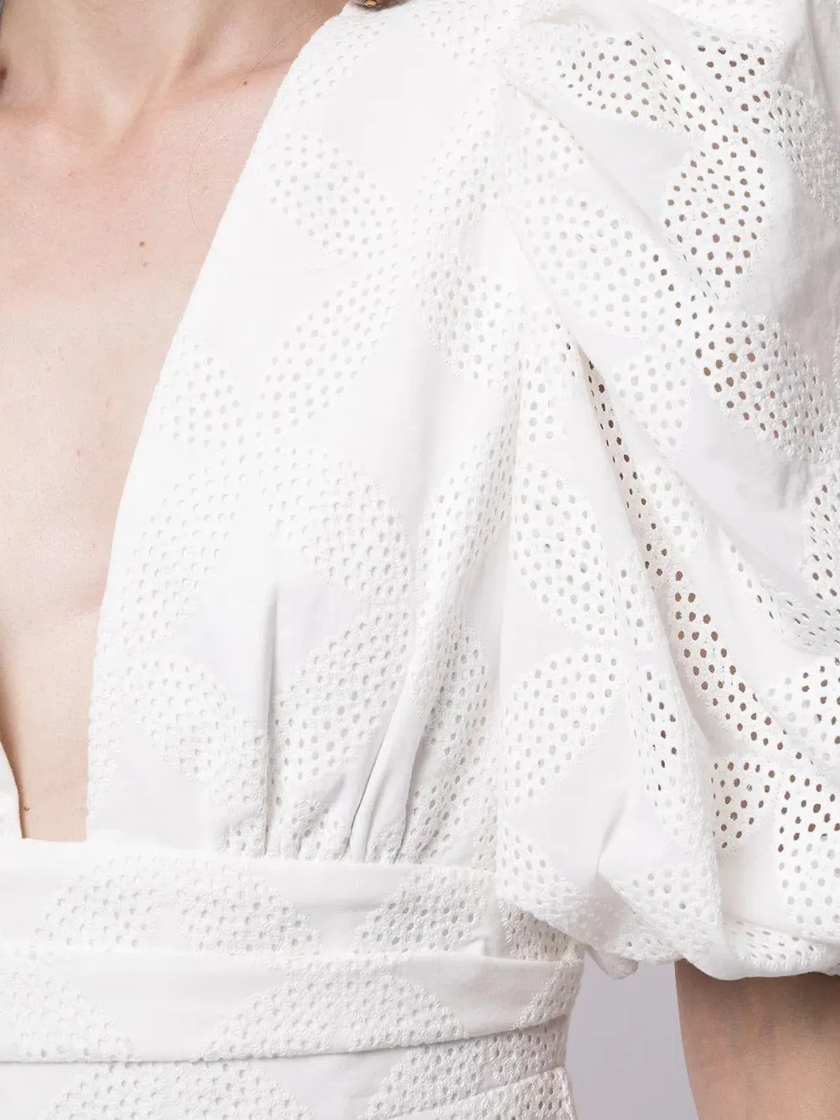 Acler Hamilton Midi Dress in Ivory Size 8 - Image 4