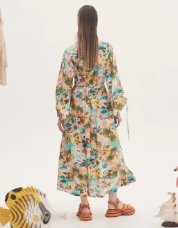 Alemais Mermaid Point Midi Dress Multi-colored Size AU 10 for rent on The Volte - image 2