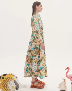 Alemais Mermaid Point Midi Dress Multi-colored Size AU 10 for rent on The Volte - image 4