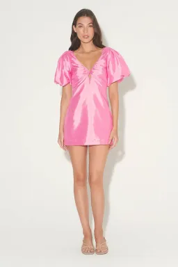 Hansen and Gretel Melinda Mini Dress Fuchsia Size 6 for rent on The Volte - image 2