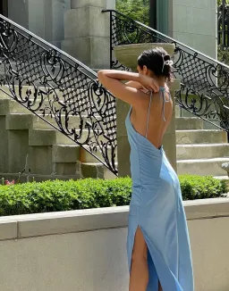 Bec & Bridge Maxi Dress Blue Size 8  for rent on The Volte - image 3