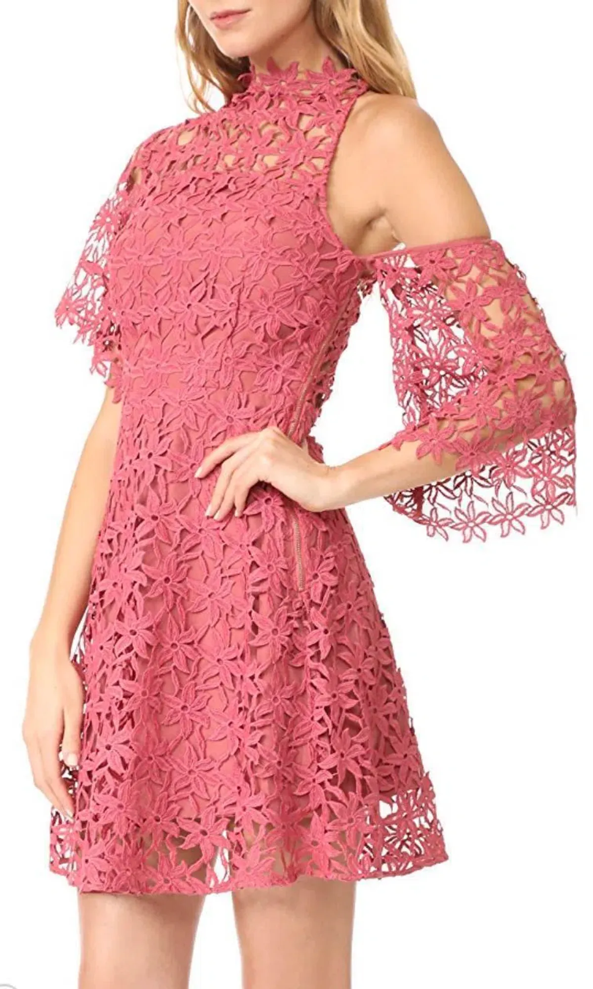 Keepsake Stay Close Mini Dress in Paprika Pink Size M / Au 10 - Image 2