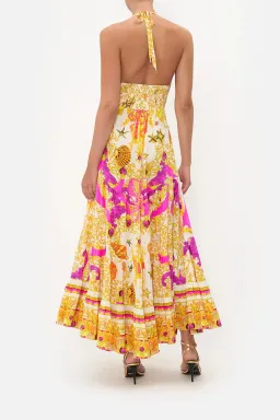 Camilla Tie Front Tiered Dress Multi-colored Size Small / AU 8 for rent on The Volte - image 2