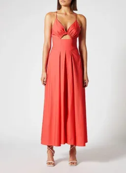 Scanlan Theodore Cotton Strappy Dress Peach Size 6  for rent on The Volte - image 2