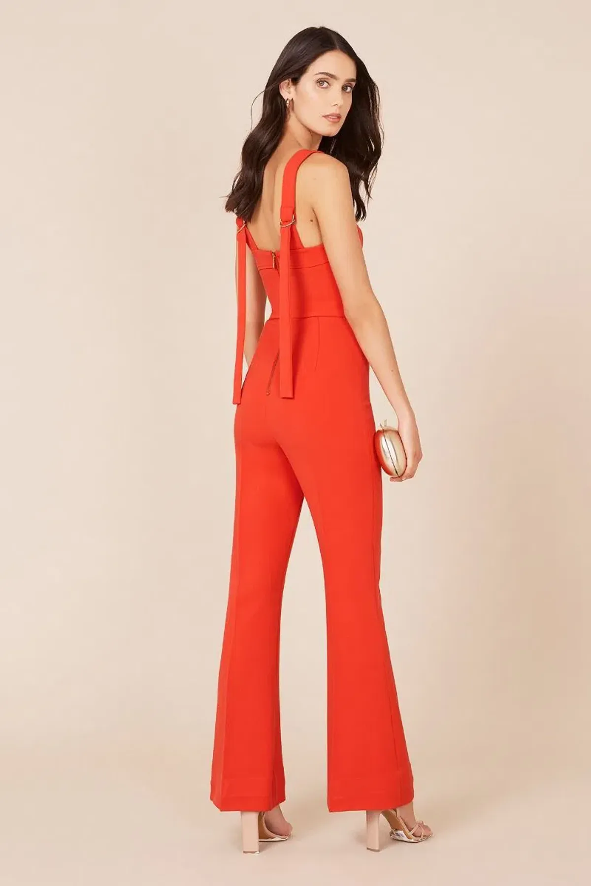 Rebecca Vallance Lamour Jumpsuit Red Size 6  - Image 3