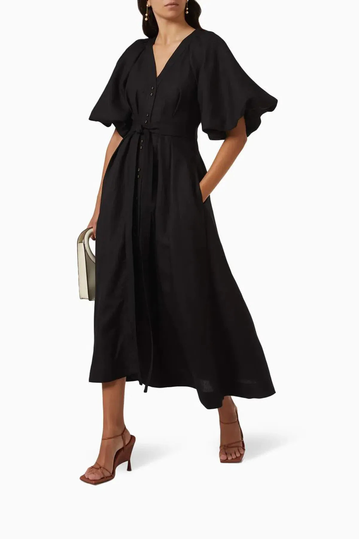 Aje Evermore Midi Dress Dress Black Size 14 - Image 3