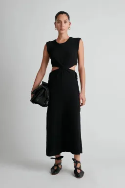 Camilla and Marc Castelli Knit Dress Black Size 6 for rent on The Volte - image 1