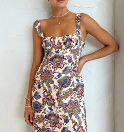 Sir the Label Bettina Midi Dress Floral Size 8 for rent on The Volte - image 2