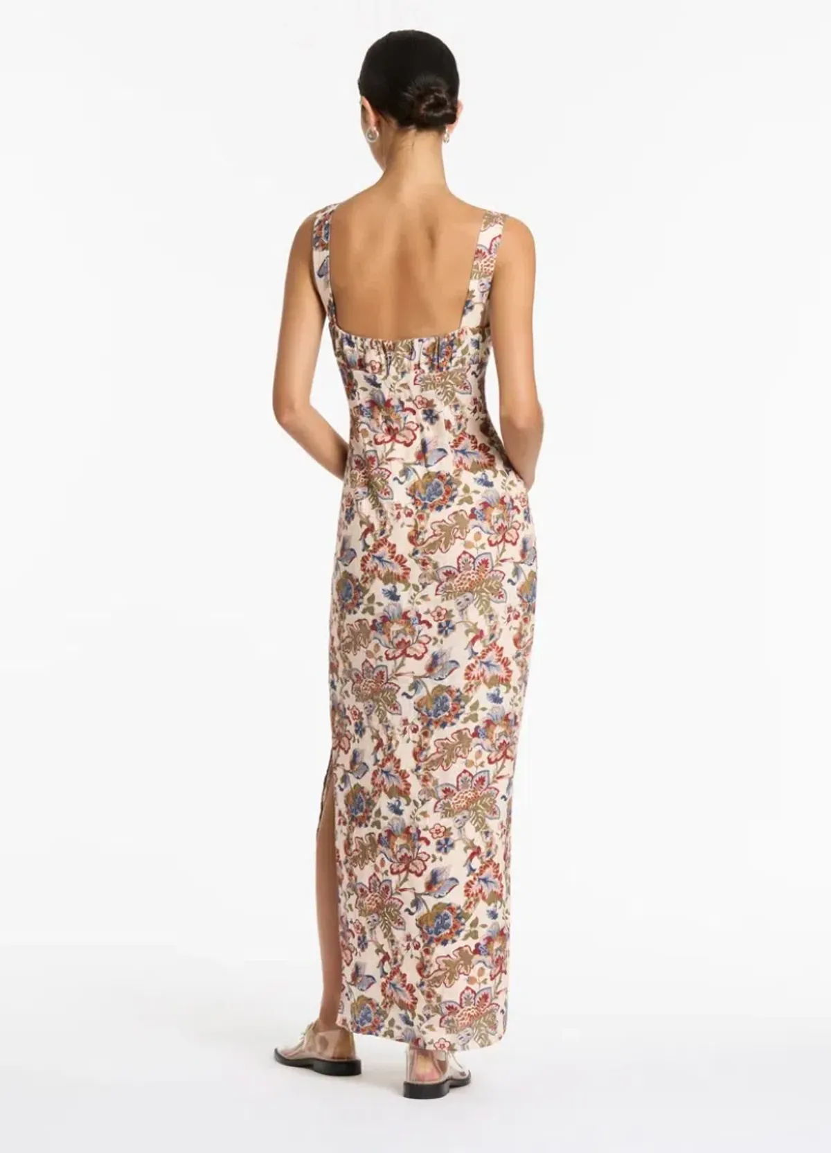 Sir the Label Bettina Midi Dress Floral Size 8 - Image 6