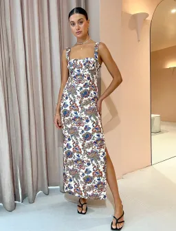 Sir the Label Bettina Midi Dress Floral Size 8 for rent on The Volte - image 1