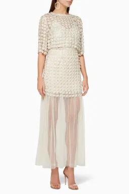 Elliatt Marilyn Skirt in Champagne Size 12 for rent on The Volte - image 1