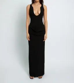 Christopher Esber Arced Column Dress Black Size 6 / XS for rent on The Volte - image 1
