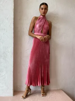 L'Idee Renaissance Split Gown in Dusty Rose Size 8 for rent on The Volte - image 1