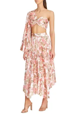 Significant Other Simone Top & Skirt Set Pink Sangria Floral Size 10 for rent on The Volte - image 1