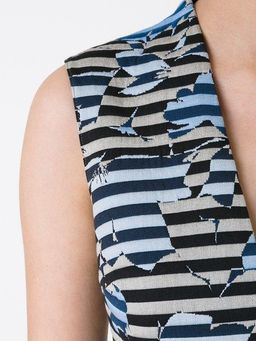 Scanlan Theodore striped floral weave dress for rent on The Volte - image 3