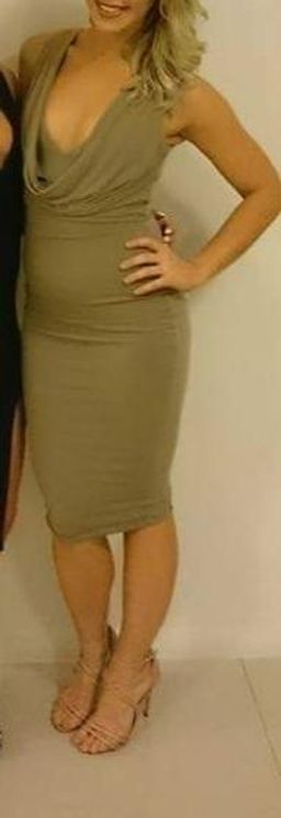 Nookie Entice Midi Dress Khaki Size 10 for rent on The Volte - image 3