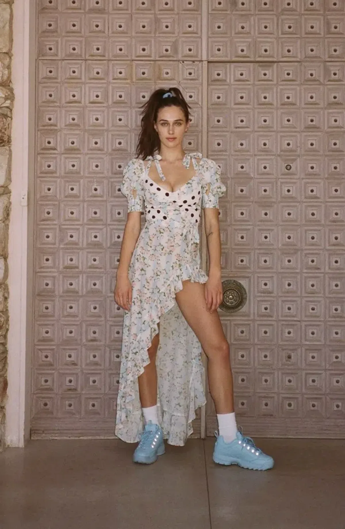 For Love and Lemons Savannah Maxi Dress Multi Print Size 8 - Image 3