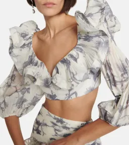 Zimmermann Kiera Set Top & Skirt White Size 4 for rent on The Volte - image 1