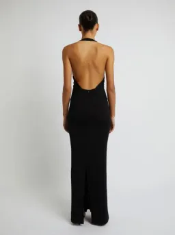 Christopher Esber Tailored Slope Halter Black Dress Size AU 6  for rent on The Volte - image 7