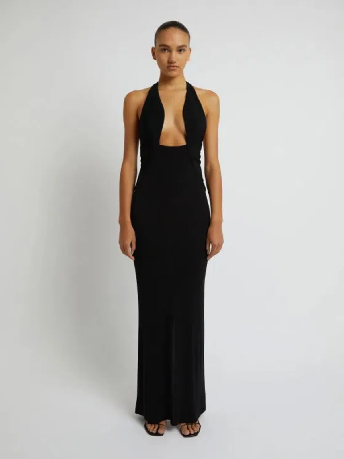 Christopher Esber Tailored Slope Halter Black Dress Size AU 6  - Image 5