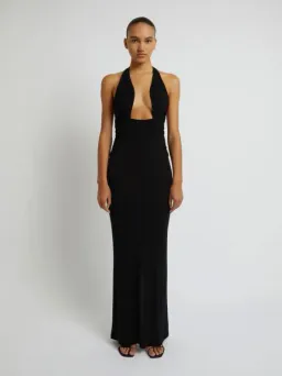 Christopher Esber Tailored Slope Halter Black Dress Size AU 6  for rent on The Volte - image 5