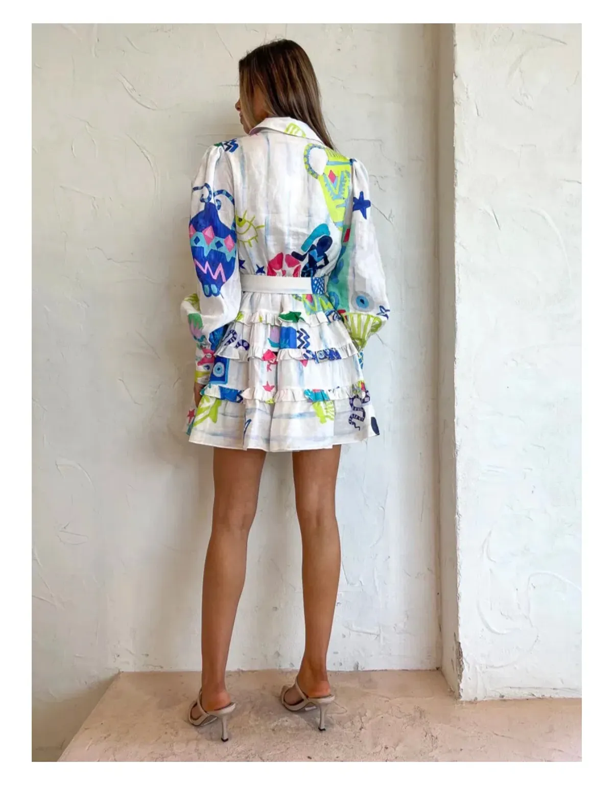 Kate Ford Pella Layered Dress In Multi Size 1 / AU 8 - Image 2