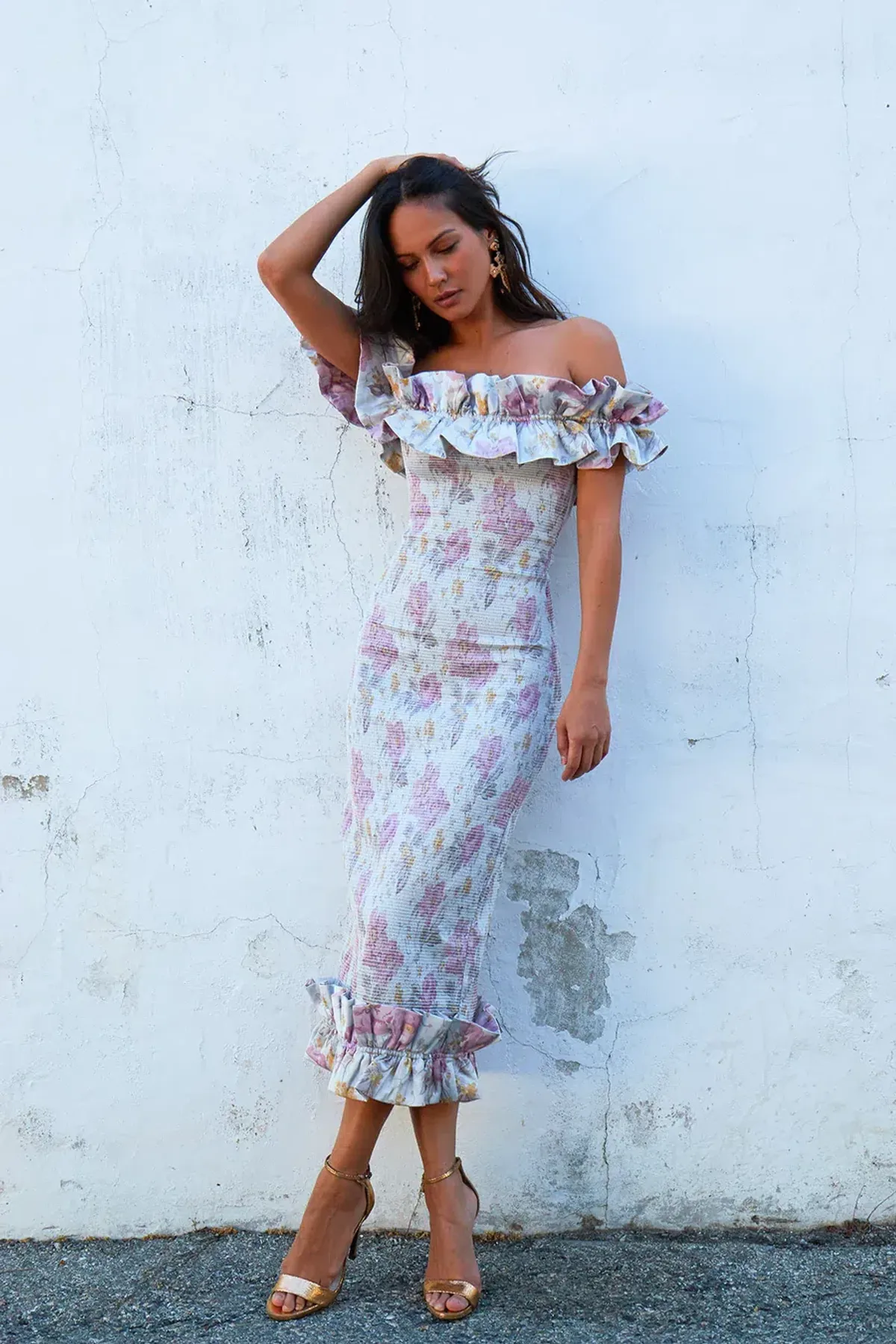 V. Chapman - The Lilac Dress in Floral - Size AU 8 - Image 1