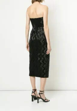 Manning Cartell No Filter Strapless Midi Dress Black Size 12 for rent on The Volte - image 3