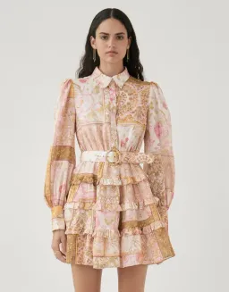 Kate Ford Larissa Layered Mini Dress Print Size S / Au 8 for rent on The Volte - image 2