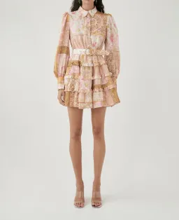 Kate Ford Larissa Layered Mini Dress Print Size S / Au 8 for rent on The Volte - image 1