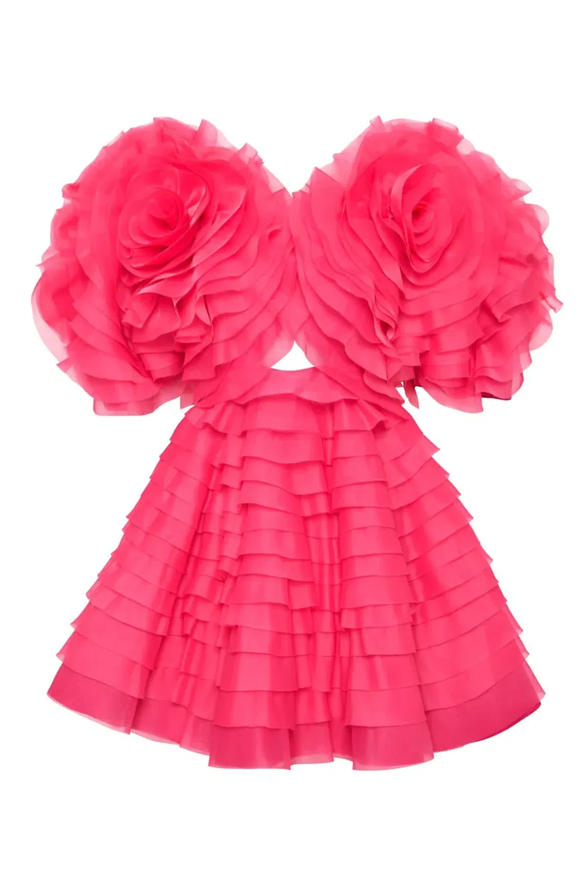 Aje Amour Ruffle Mini Dress Pink Size 8 / S - Image 4