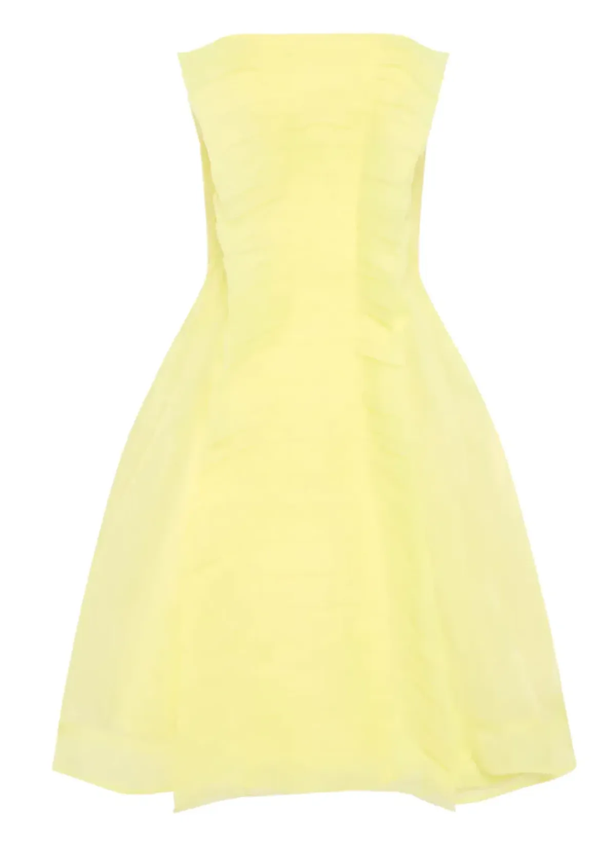 Aje Astrid Strapless Mini Dress Yellow Size 8 / S - Image 4