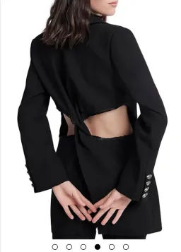 Aje Universal Cutout Blazer Black for rent on The Volte - image 5