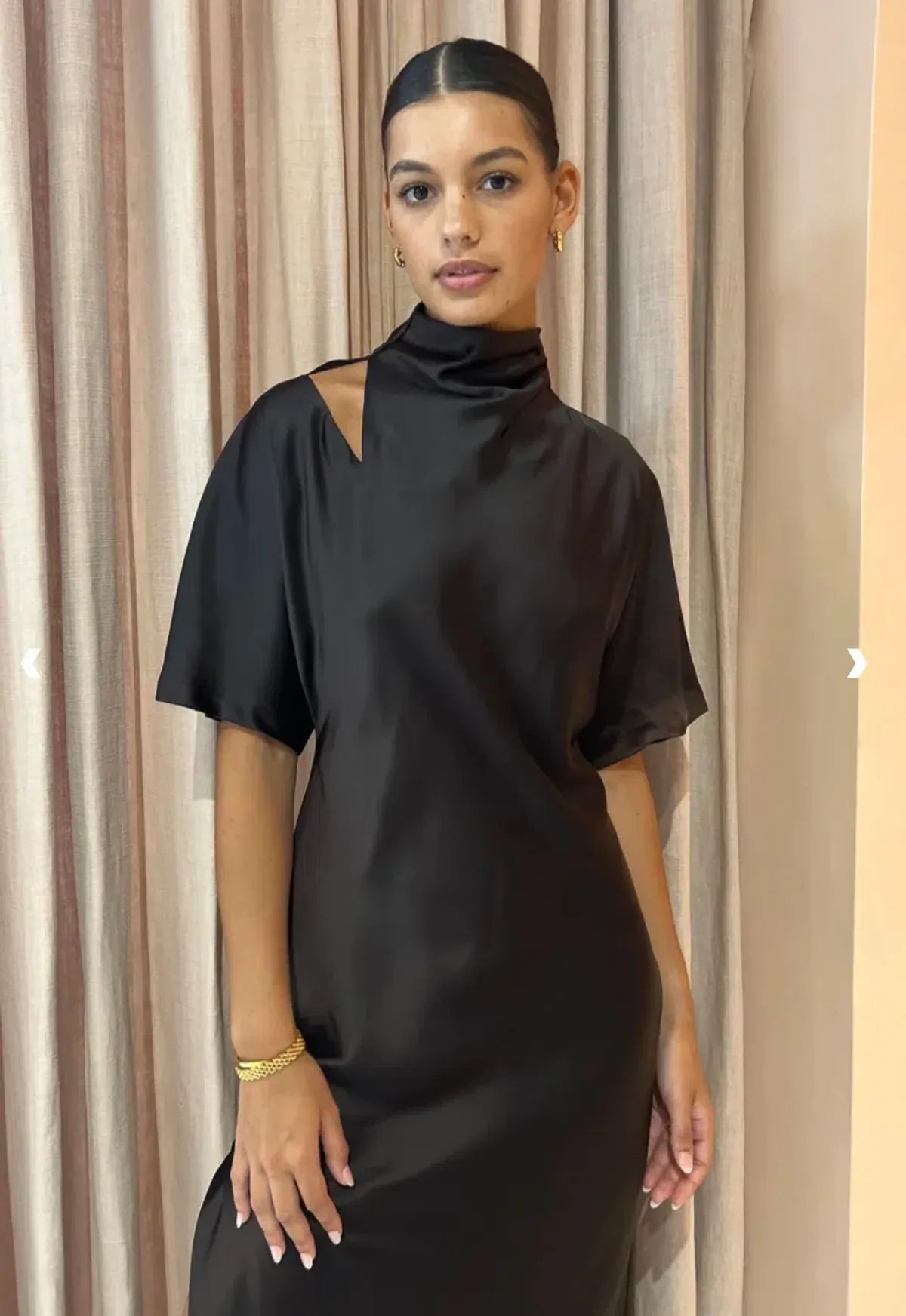 CAMILLA AND MARC Sorrell Maxi Evening Dress in Chocolate Brown Size 8 - Image 4