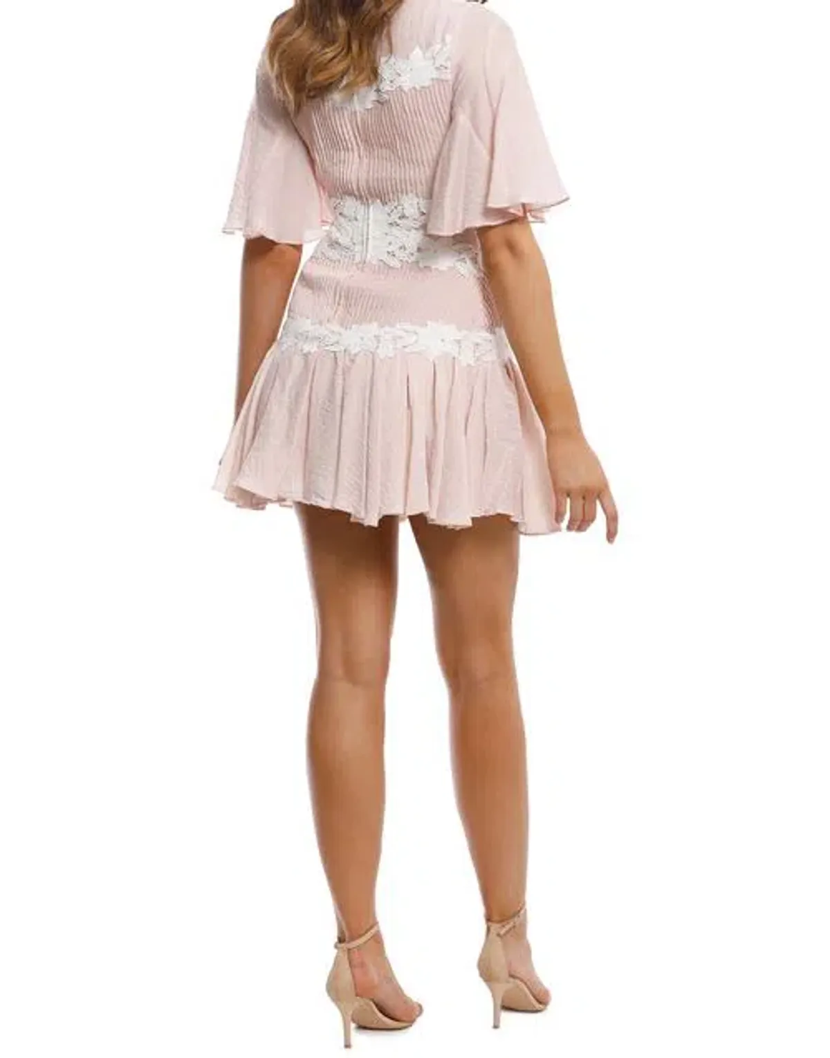 Keepsake The Label All Mine  Mini Dress Pink Applique Size 6  - Image 2