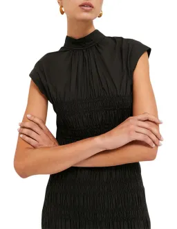 Saba Kiera Shirred  Dress Black Size 10 for rent on The Volte - image 2
