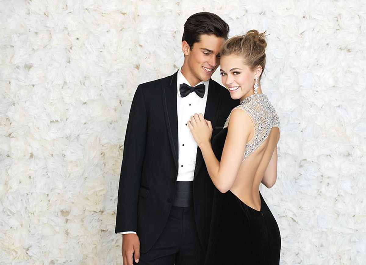 Madison James Black Velvet Gown - Image 3