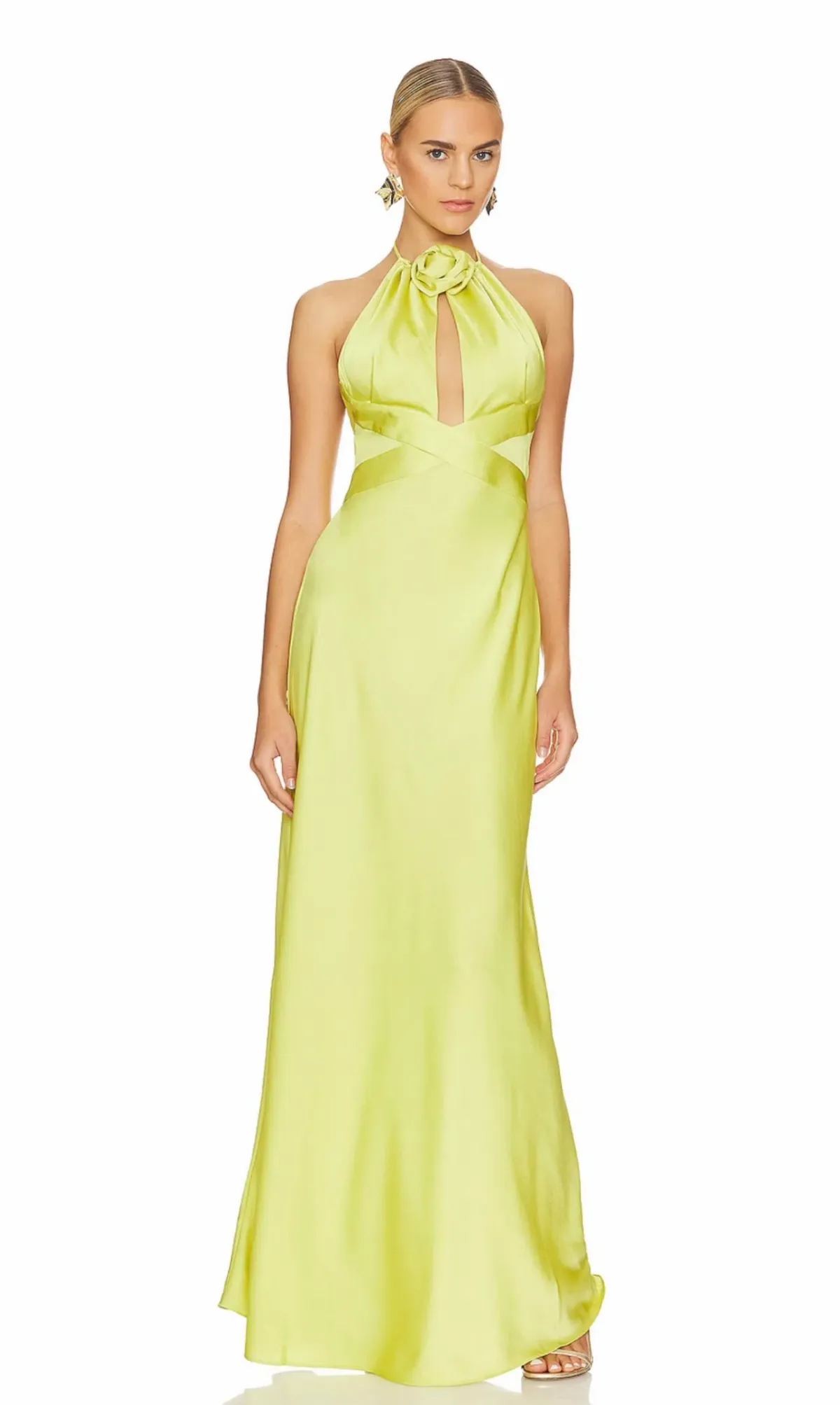 Ronny Kobo Wonder Dress Chartruse Size 8 - Image 2