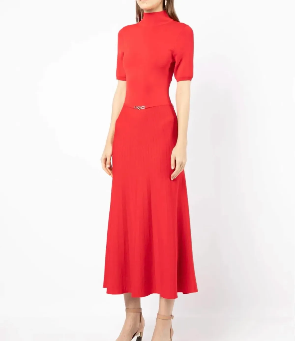 Rebecca Vallance Agnes Knit Dress Red Size 8 - Image 1