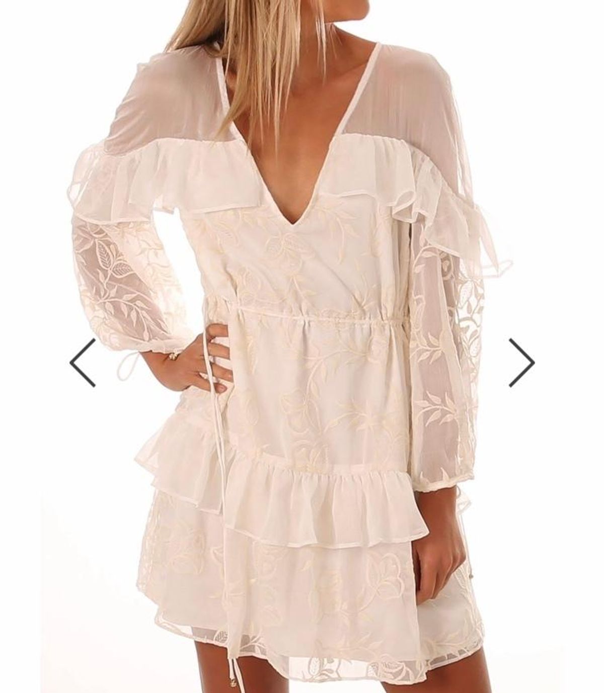 Stevie May White Flow Mini Dress - Image 1