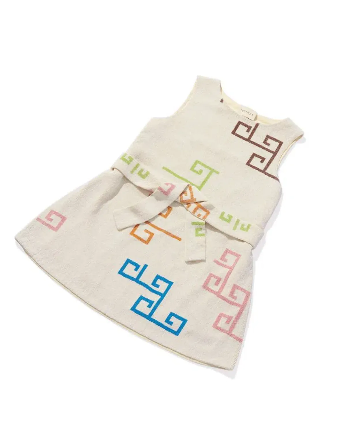 Lucy Folk Eos Beaded Swing Mini Dress with Belt Ecru Cream Size M / AU 10 - Image 8