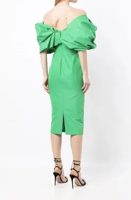 Rachel Gilbert Xavier Midi Dress Green Size 1/ AU 8 for rent on The Volte - image 3