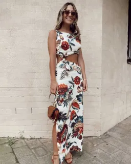 Sir the Label Ambroise Midi Dress Cream Size AU 8 for rent on The Volte - image 3